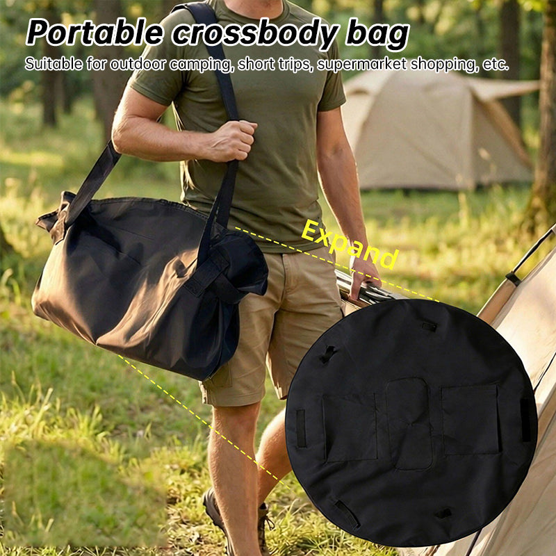 "2-in-1 Foldable Travel Duffel Bag & Picnic Blanket – Large Capacity Waterproof Tote for Gym, Beach & Weekend Trips"